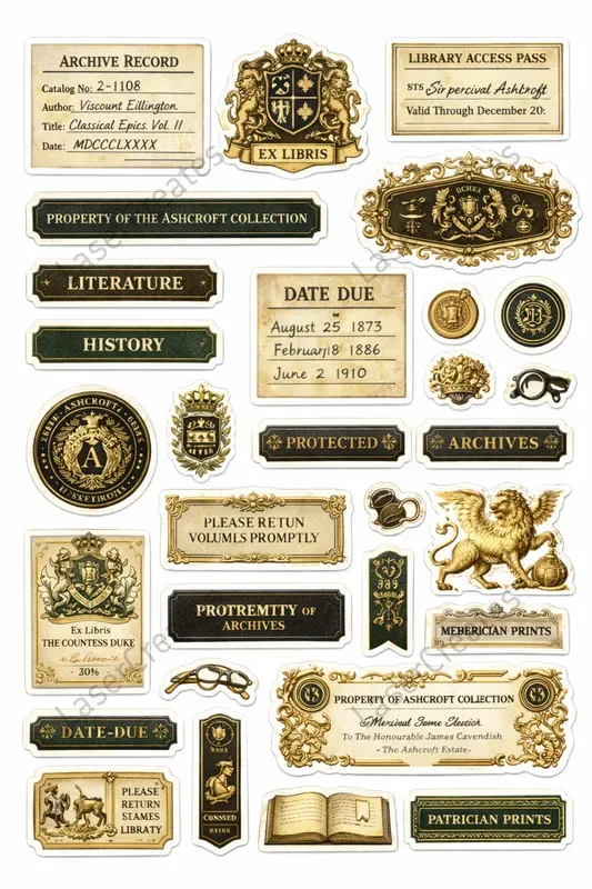 Forgotten Library Sticker Sheets