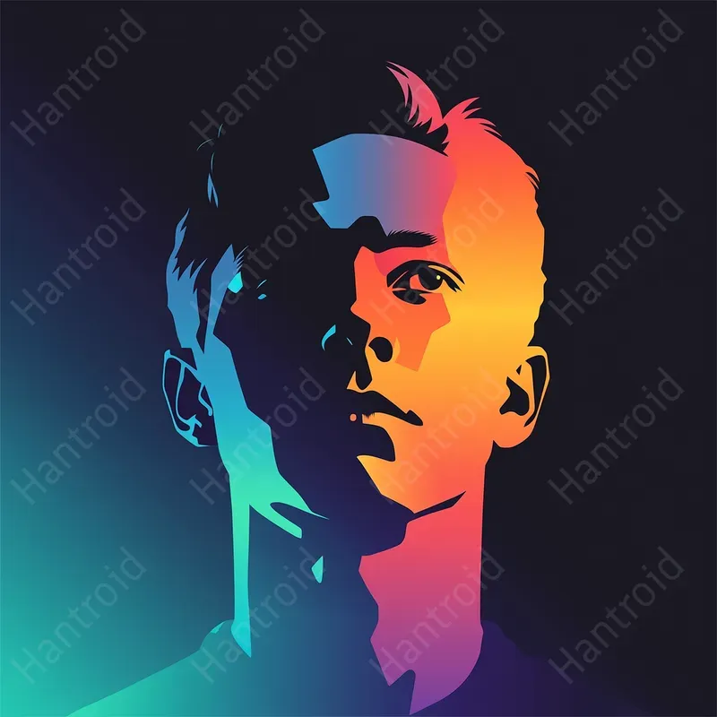 Vibrant People Art For Social Buzz