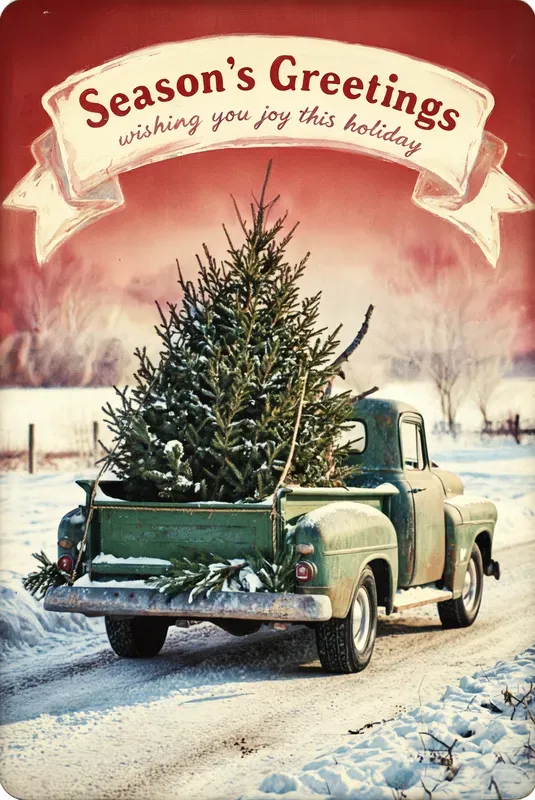 Vintage Christmas Postcard Cards
