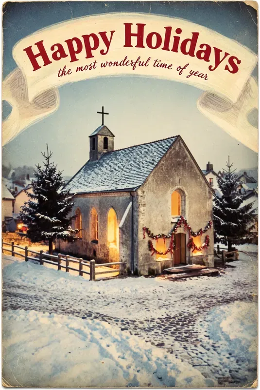 Vintage Christmas Postcard Cards