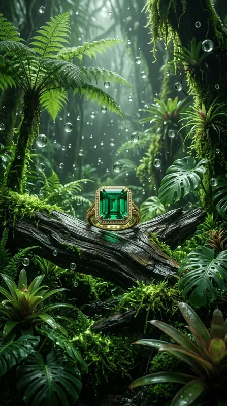 Verdant Rainstilled Jungle Oases