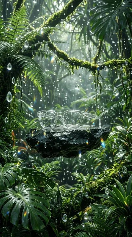 Verdant Rainstilled Jungle Oases
