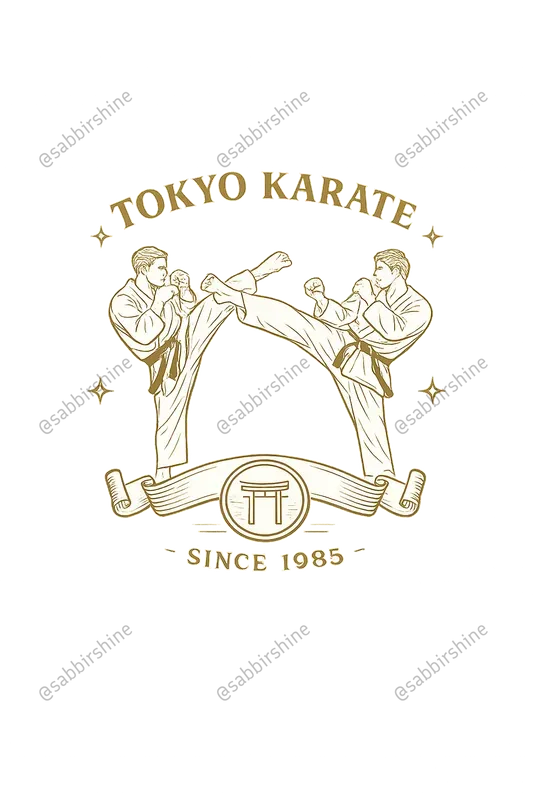 Minimal Martial Art Line Art Tshirts