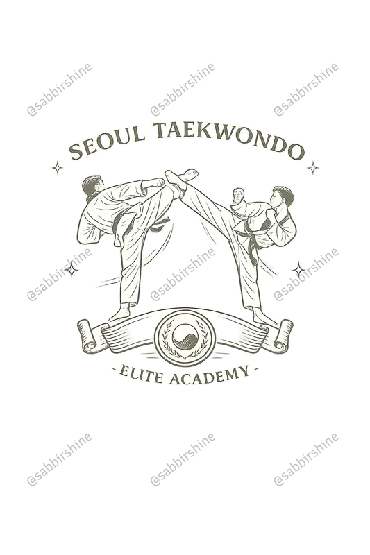 Minimal Martial Art Line Art Tshirts