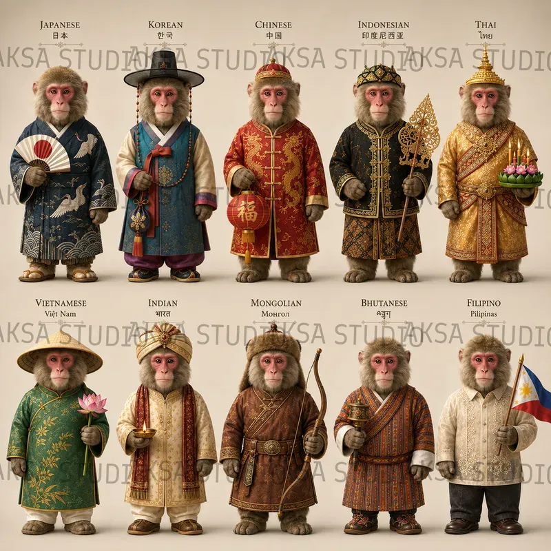3D Asian Heritage Animals