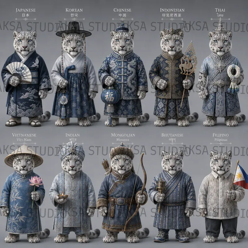 3D Asian Heritage Animals