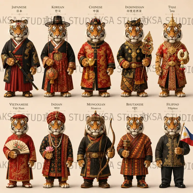 3D Asian Heritage Animals