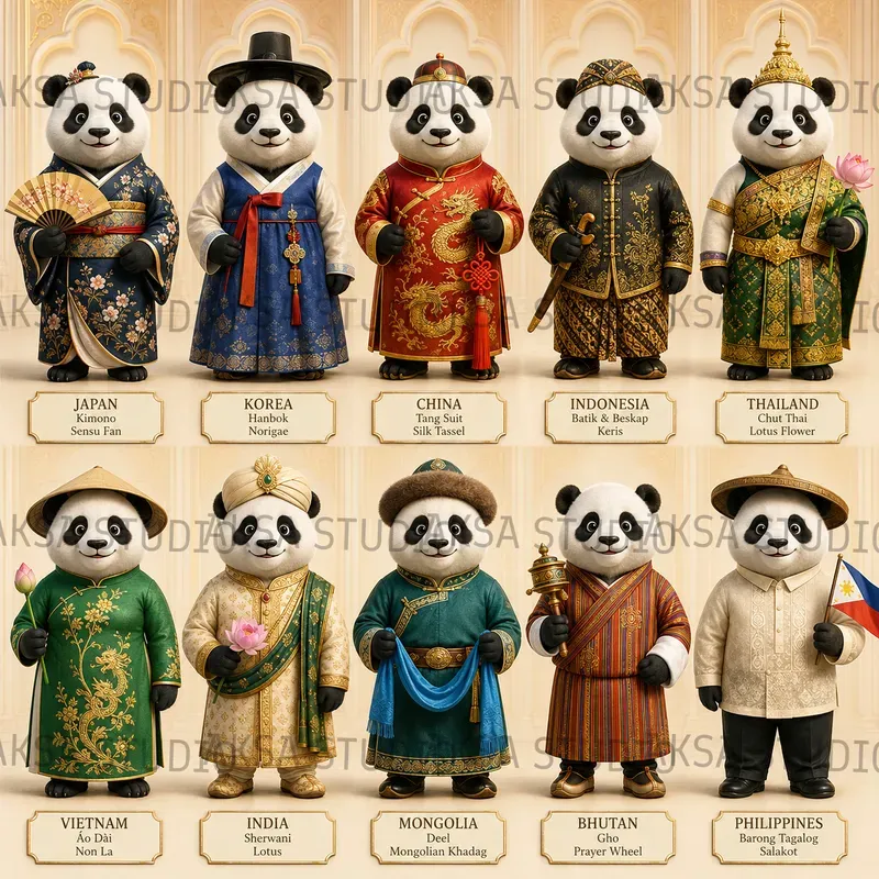 3D Asian Heritage Animals