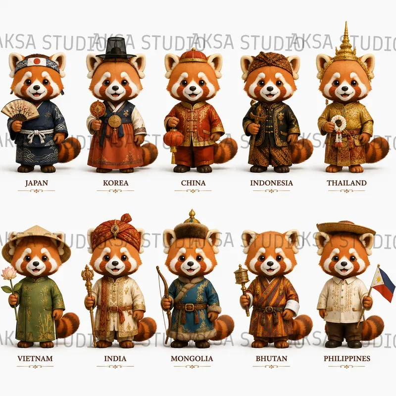 3D Asian Heritage Animals