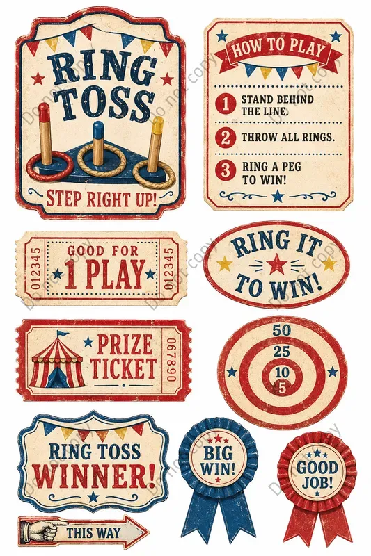 Carnival Midway Games Ephemera