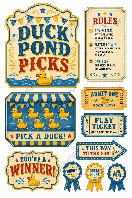 Carnival Midway Games Ephemera