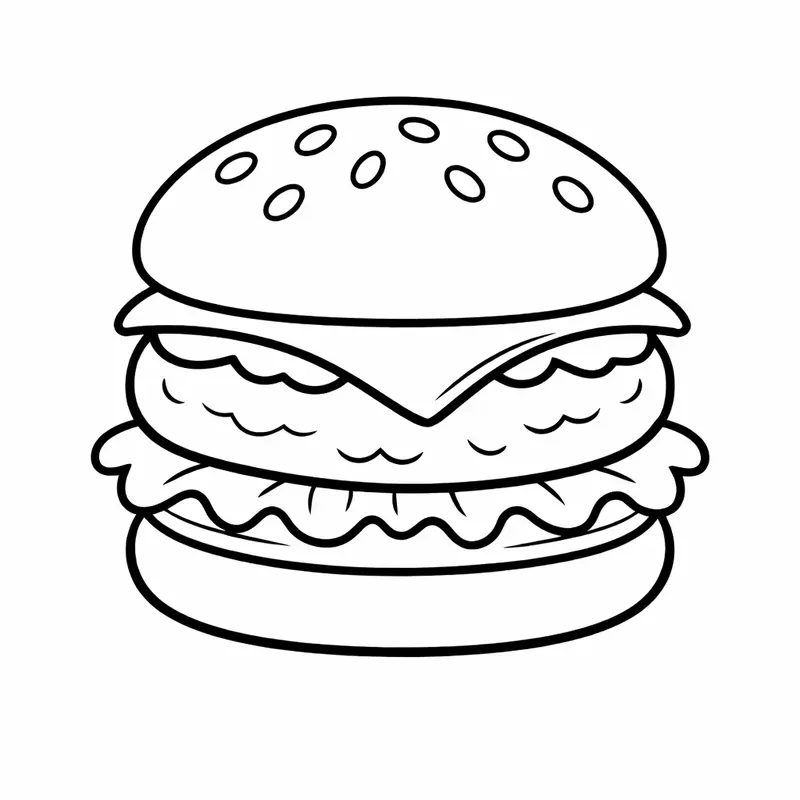 Cute Food Coloring Pages