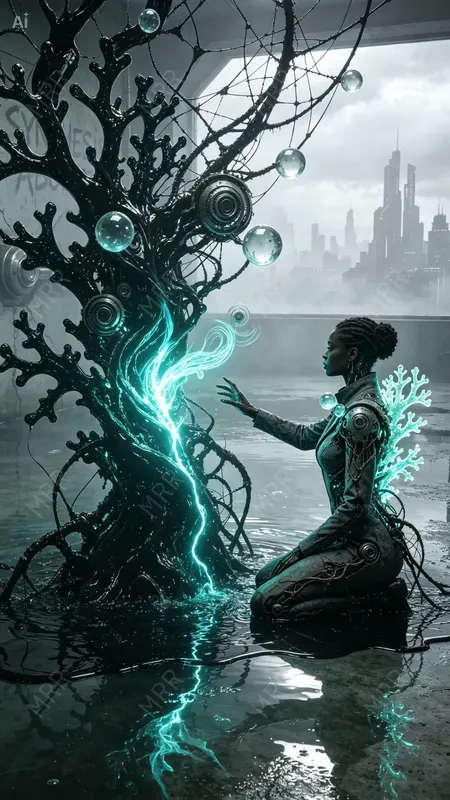 Cyber Pollination Dark Art Girls