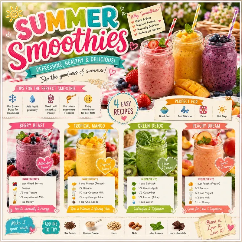 Cute Food Recipe Infographic Generator