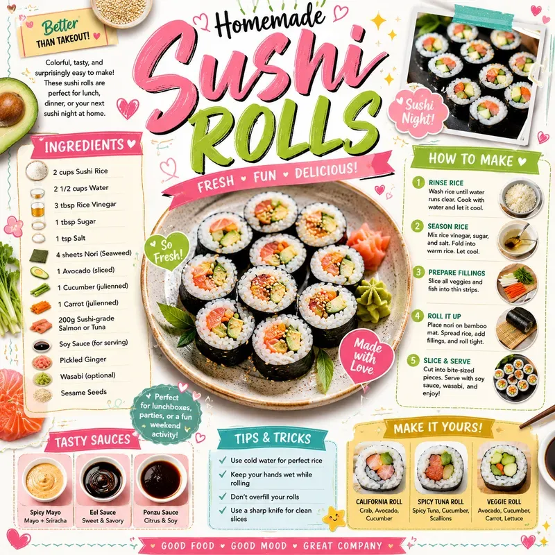 Cute Food Recipe Infographic Generator