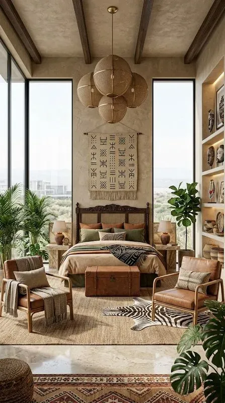 Afrohemian Bedroom Deco Interiors