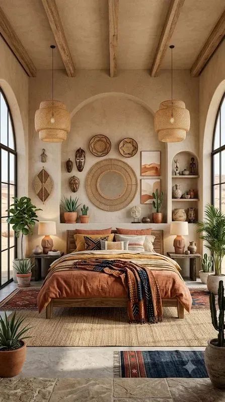 Afrohemian Bedroom Deco Interiors