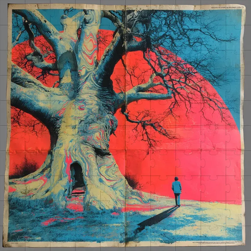 Screenprint Psychedelic Halftone Retros