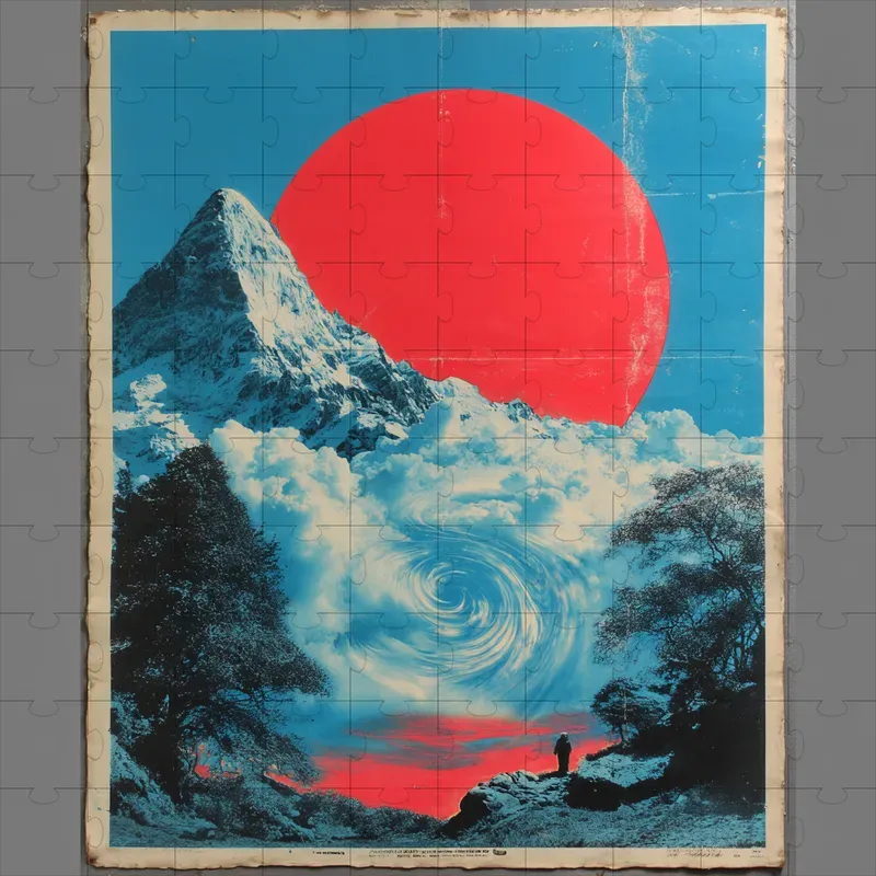 Screenprint Psychedelic Halftone Retros