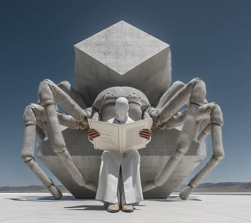 Architectural Monochrome Paradox Art