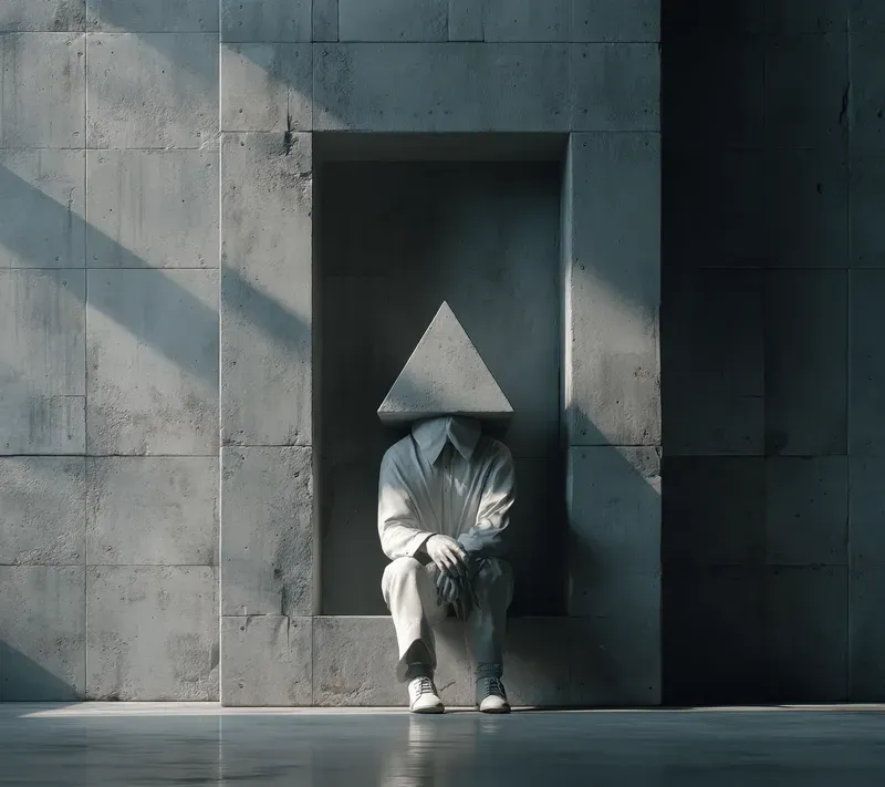 Architectural Monochrome Paradox Art