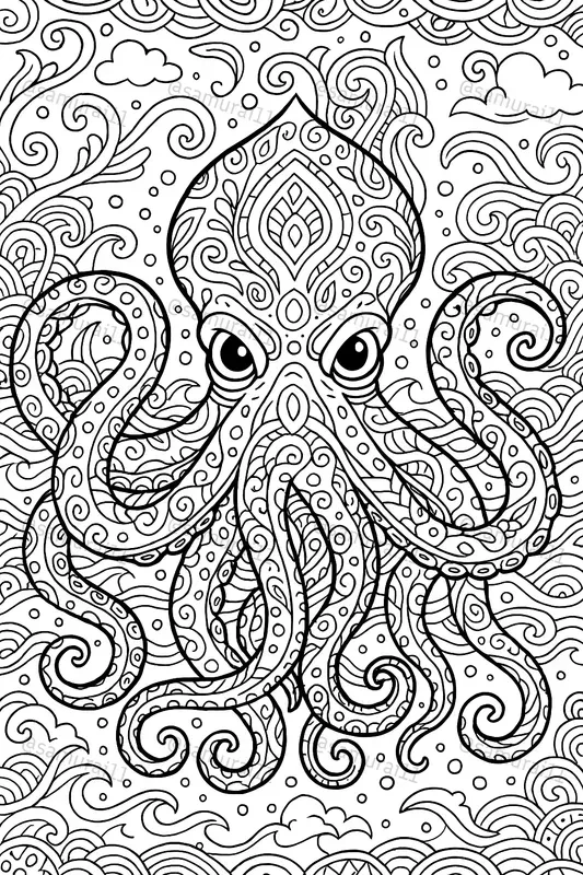 Whimsical Mythical Creatures Coloring