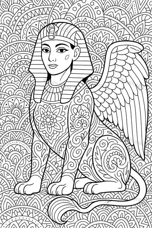 Whimsical Mythical Creatures Coloring