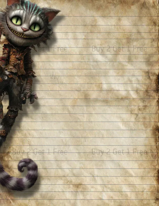 Dark Alice In Wonderland Plain Papers