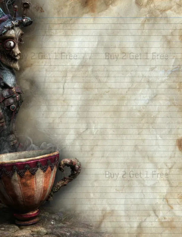 Dark Alice In Wonderland Plain Papers