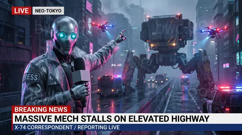Live Breaking News Broadcast Generator