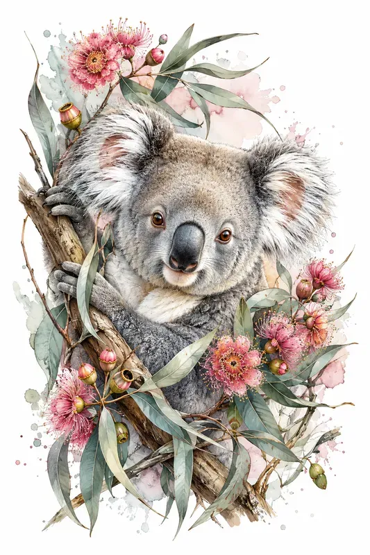 Elegant Botanical Animal Portraits