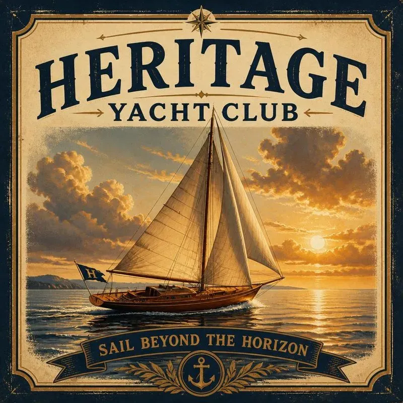 Vintage Sailing Club Graphic Generator