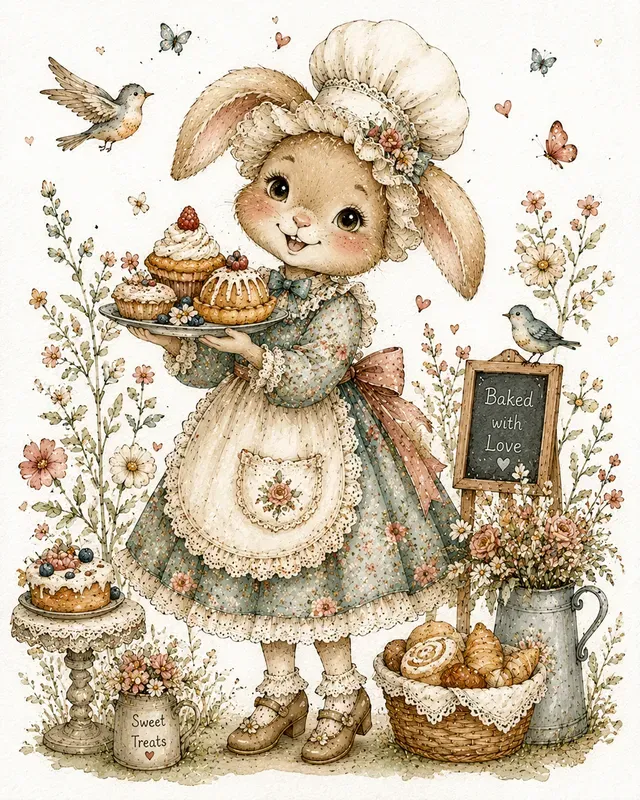 Whimsical Watercolor Storybook Characters