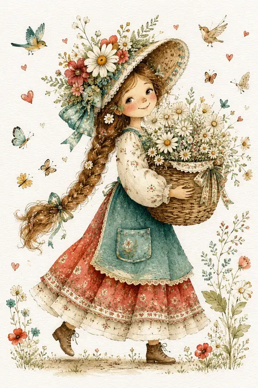 Whimsical Watercolor Storybook Characters