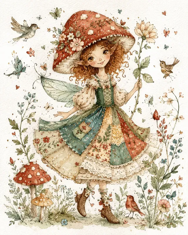 Whimsical Watercolor Storybook Characters