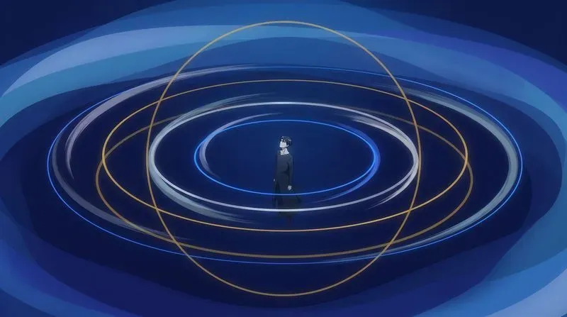 Minimalist Color Field Anime 