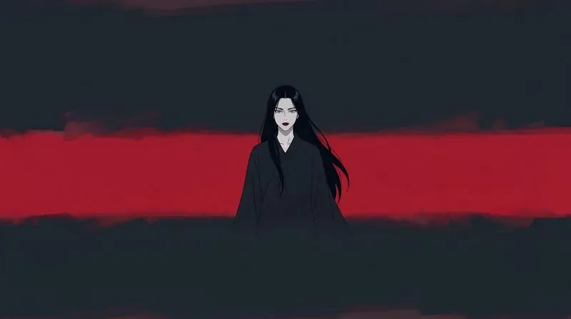 Minimalist Color Field Anime 