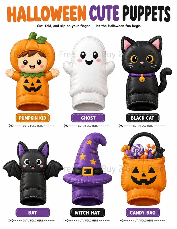 Printable Finger Puppets