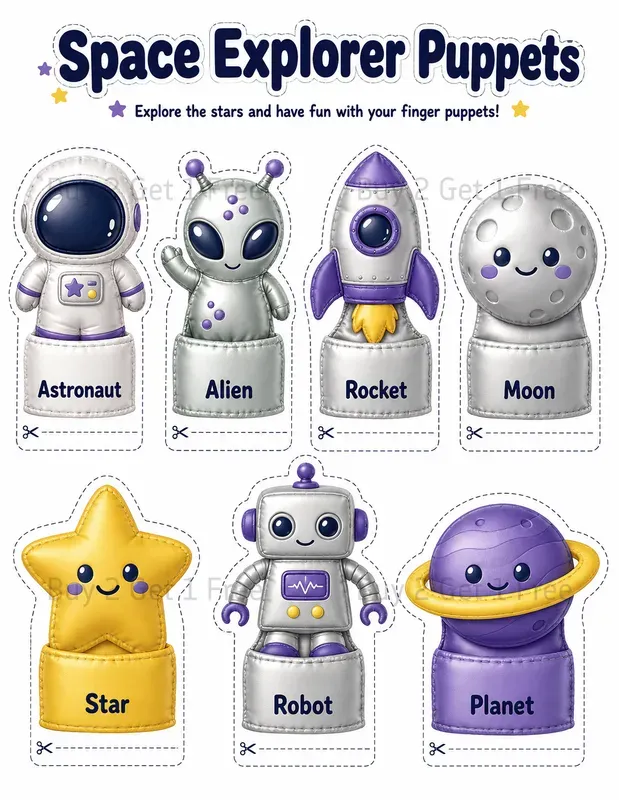 Printable Finger Puppets