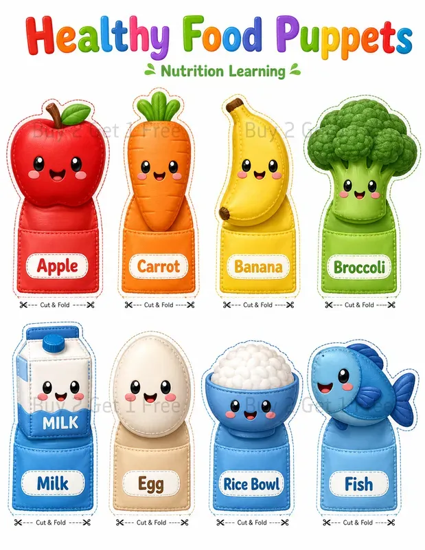Printable Finger Puppets