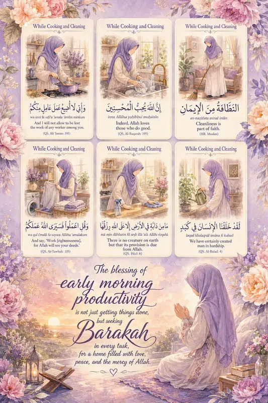 Islamic Routine Infographic Templates