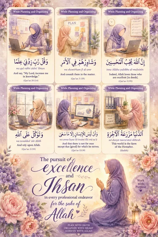 Islamic Routine Infographic Templates