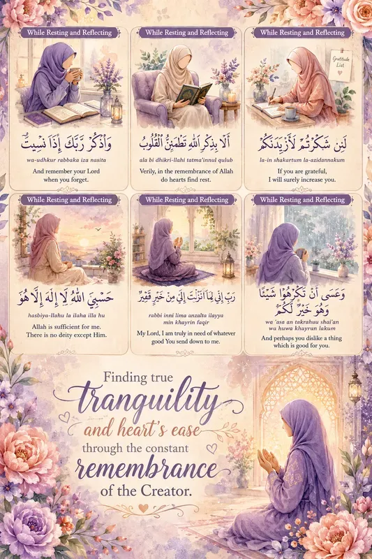 Islamic Routine Infographic Templates