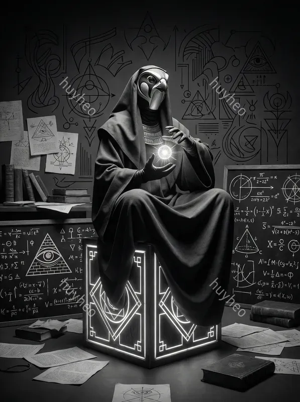 Modern Alchemical Noir Linework