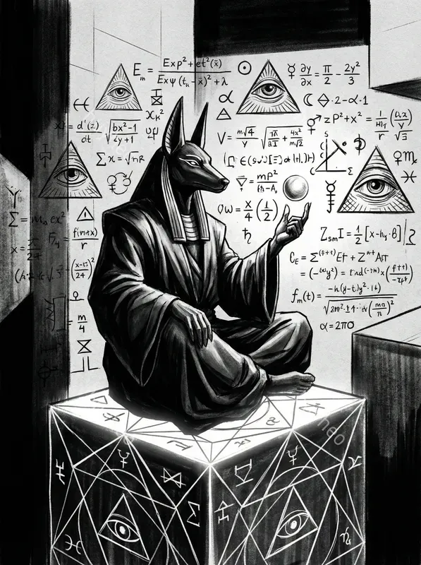 Modern Alchemical Noir Linework