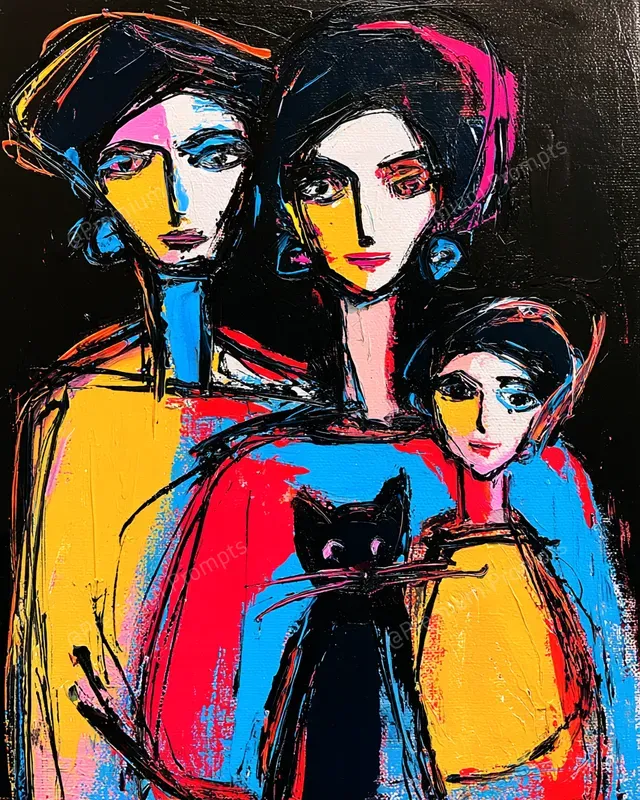 Expressive Oil Paintings