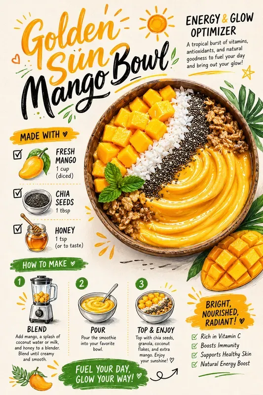 Aesthetic Smoothie Bowl Recipe Posters