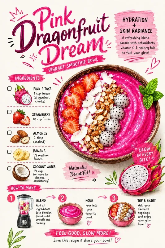Aesthetic Smoothie Bowl Recipe Posters