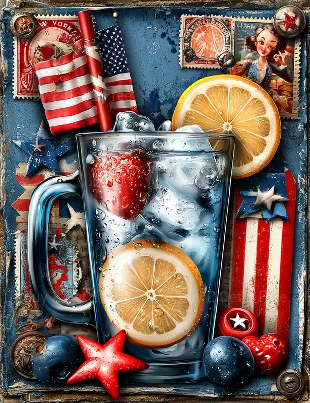 Patriotic Girl Junk Journals