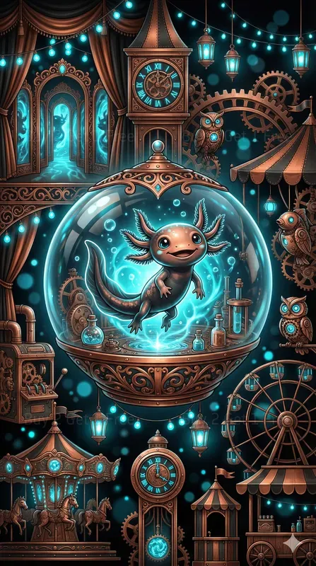 Dual Clockwork Carnival 3D Posters